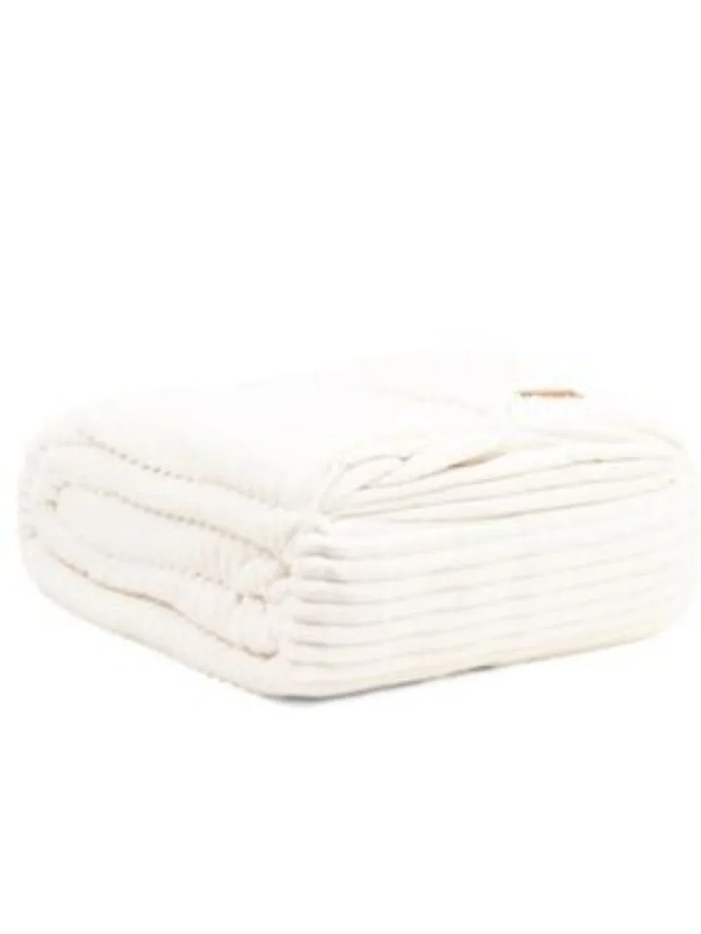 BearPaw Reversible Ribbed Blanket -Ivory